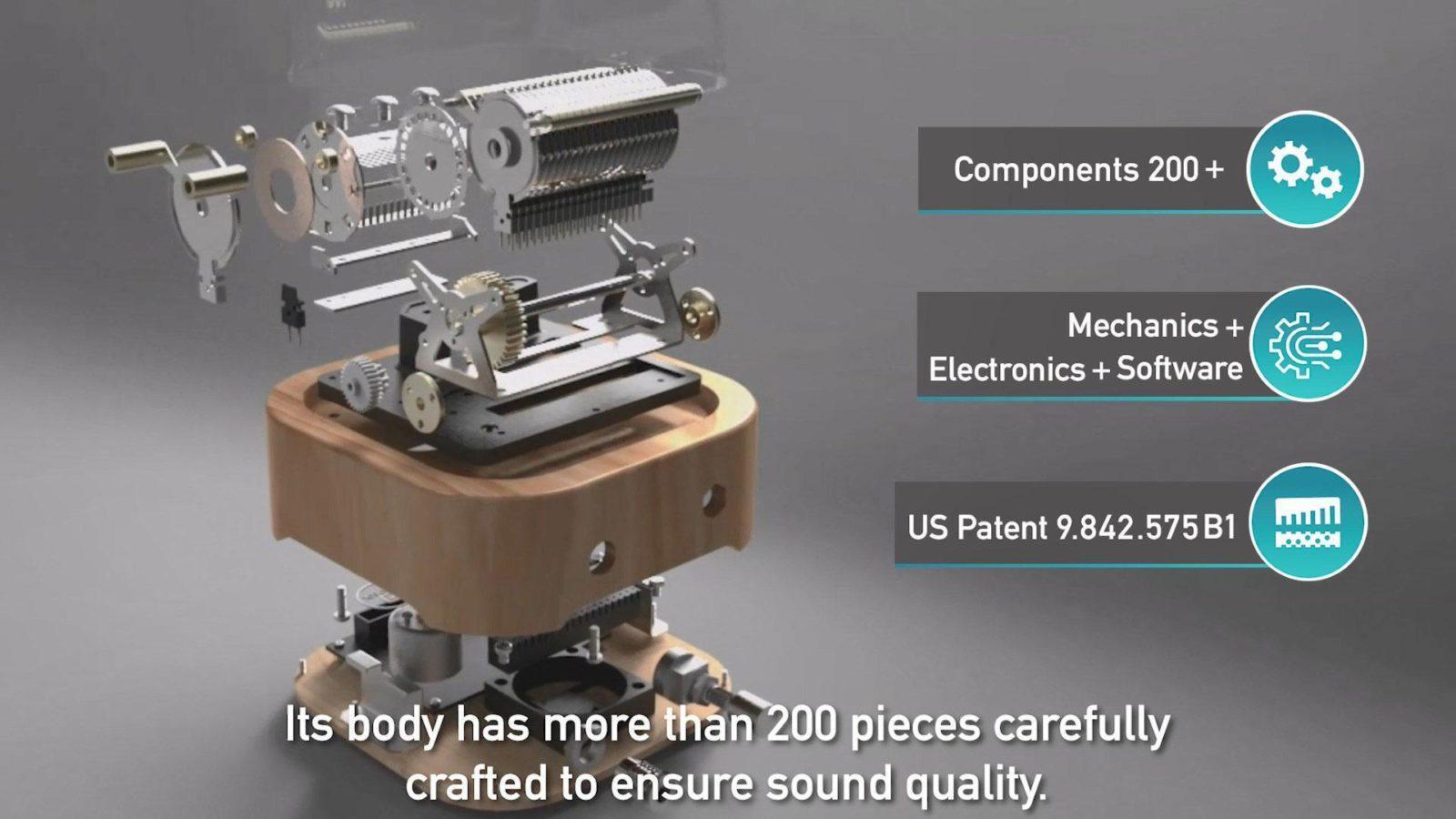 智慧音樂盒Muro Box有超過200個零件